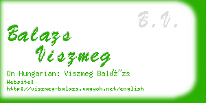 balazs viszmeg business card